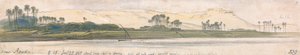 Asvan yakınlarında by Edward Lear
